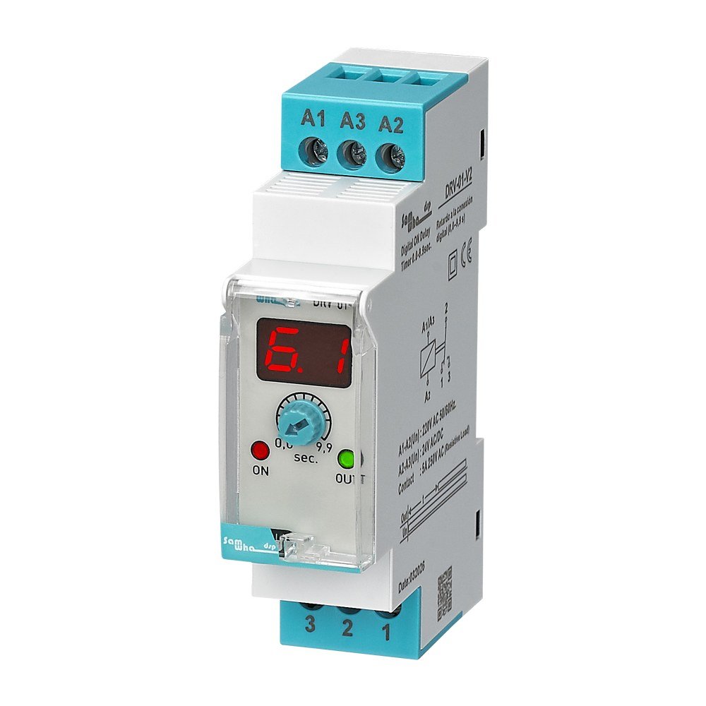 DRV-01-V2 Digital ON Delay Timer Relay (0.0–9.9 sec)